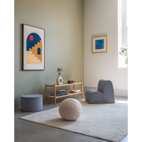 Kék kordbársony gyerek fotel Cloud – Wigiwama-image-2