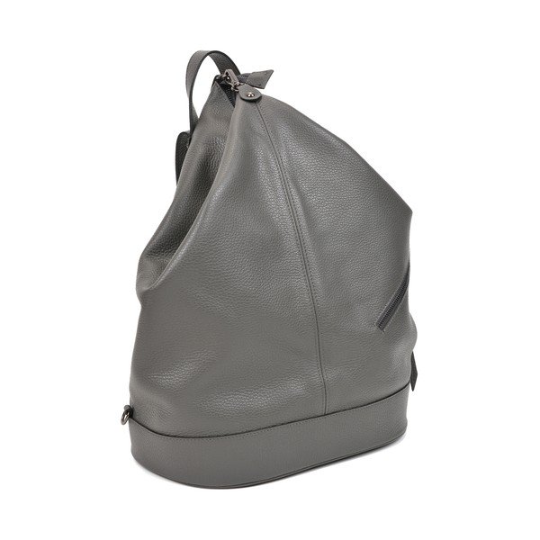 Chic szürke bőr hátitáska - Carla Ferreri-image-2