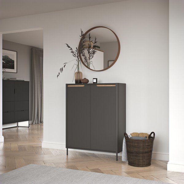 Switch antracitszürke cipősszekrény, 88 x 110 cm - Tenzo-image-1