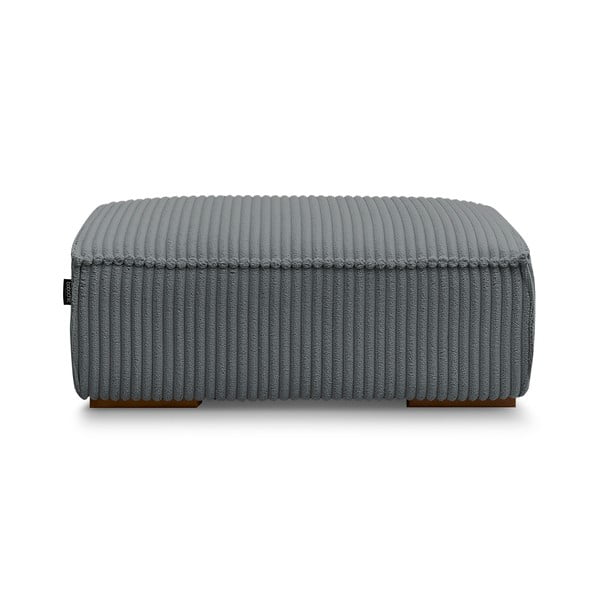 Sötétszürke kordbársony lábtartó Chelsea – Bobochic Paris