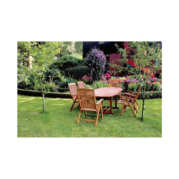 Sapa bangkirai fa bővíthető kerti asztal - ADDU-image-1