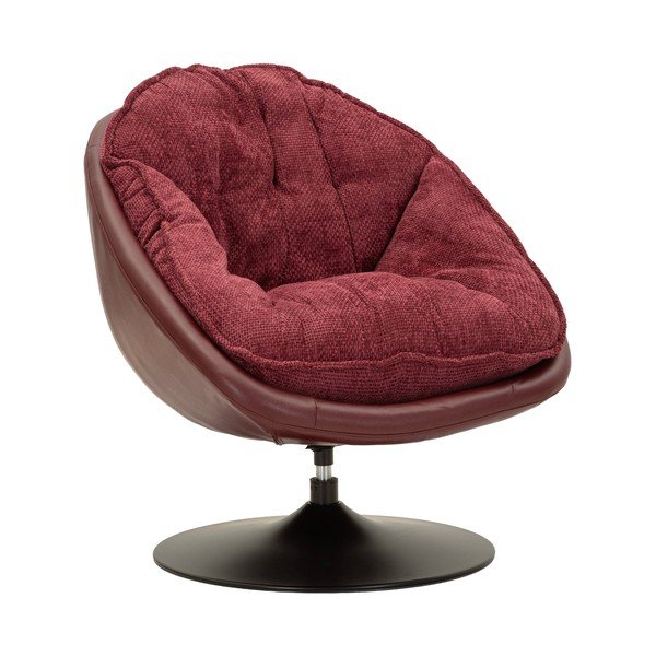 Borvörös forgó fotel Retro Style – Mauro Ferretti