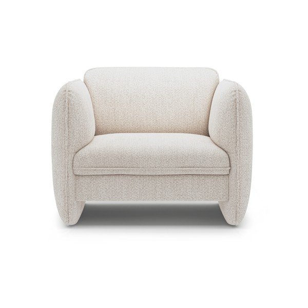 Krémszínű zsenília fotel Georgia – Micadoni -image-2