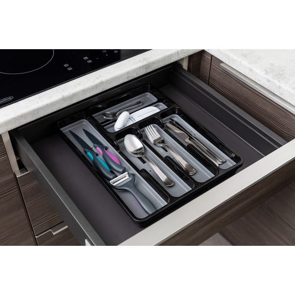 Basic fekete-szürke evőeszköz tartó - Addis-image-1