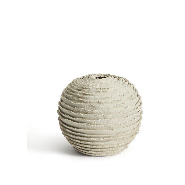 Krémszínű kerámia kézzel készített váza (magasság 21 cm) Evania – Kave Home-image-4