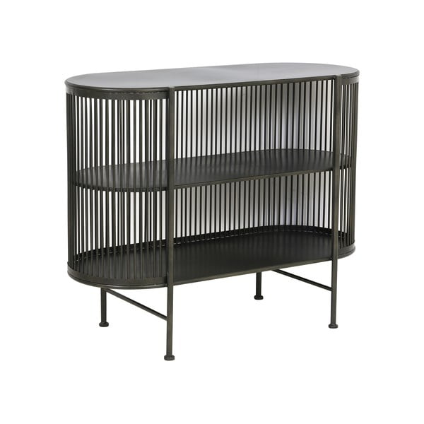 Fekete fém komód 100x80 cm Yinthe – Light & Living-image-3