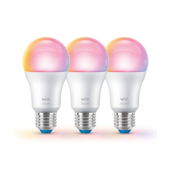 LED okos izzó szett 3 db-os E27, 9 W – WiZ-image-2