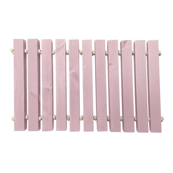 Rózsaszín kézzel készített lábtörlő, 40 x 60 cm - Artsy Doormats