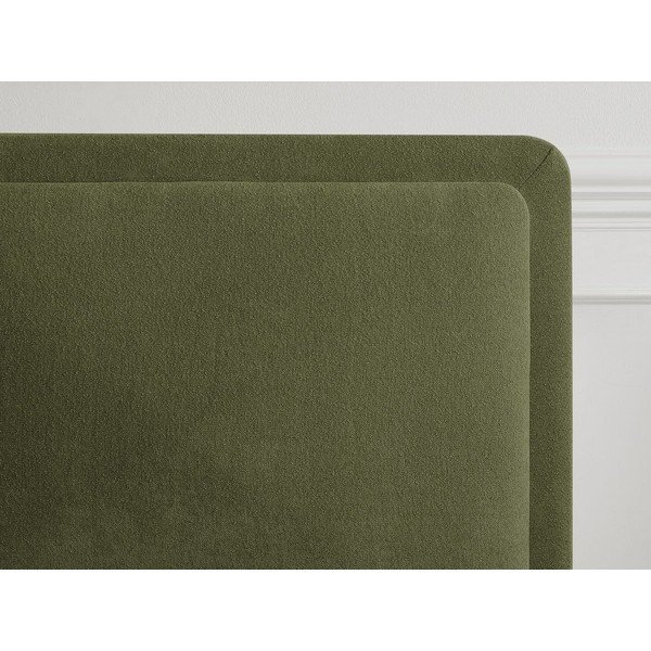 Zöld kárpitozott kárpitozott franciaágy ágyráccsal 140x190 cm Mara – Bobochic Paris-image-3