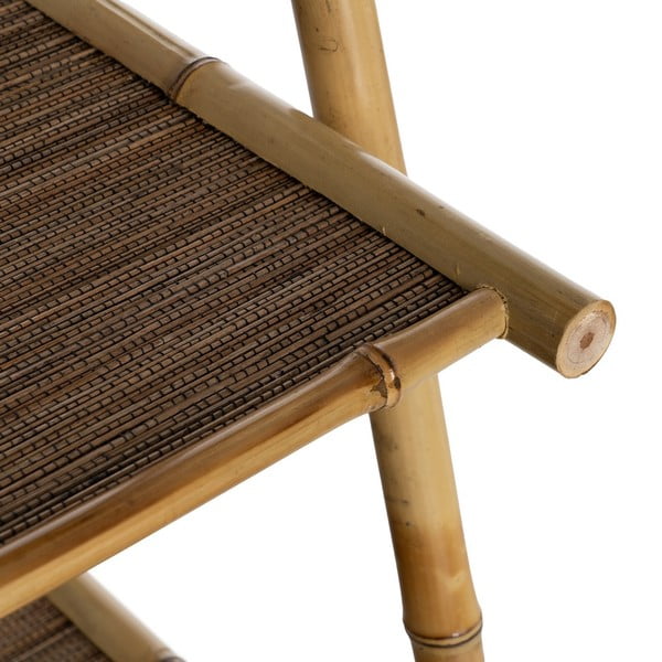 Natúr színű bambusz polcos állvány 48x152x50 cm Manali – Ixia-image-4