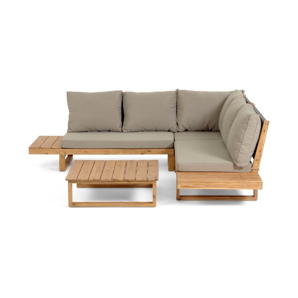 Flaviina akácfa kerti bútor szett - Kave Home-image-2