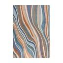 Kék kézi szövésű gyapjú szőnyeg 160x230 cm Abstract Flow – Flair Rugs