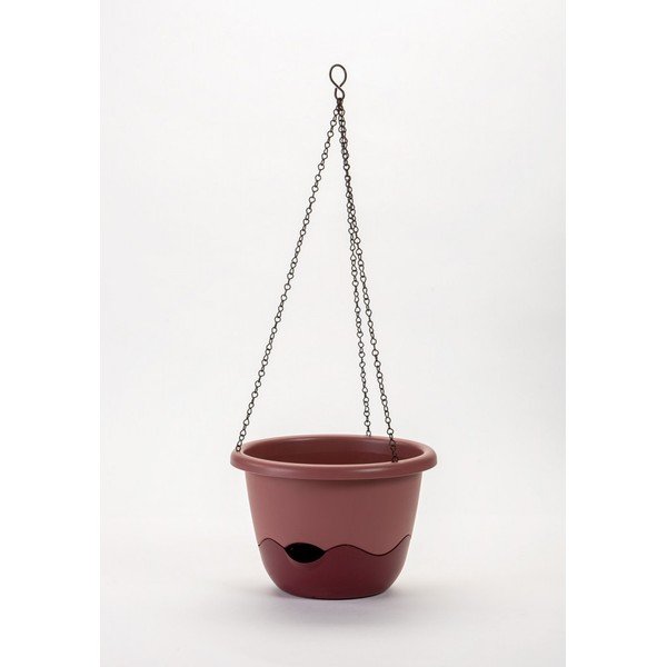 Mareta rózsaszín felfüggeszthető önöntöző kaspó, hosszúság 30 cm - Plastia-image-1