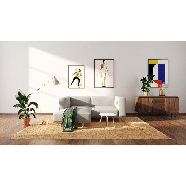 Világosszürke sarokkanapé (bal oldali) Kukumo – Ame Yens-image-3