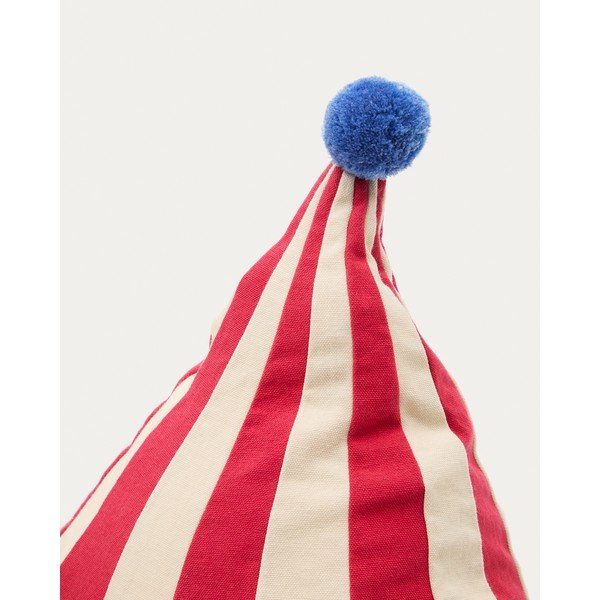 Piros-bézs gyerek babzsák Olvi – Kave Home-image-2