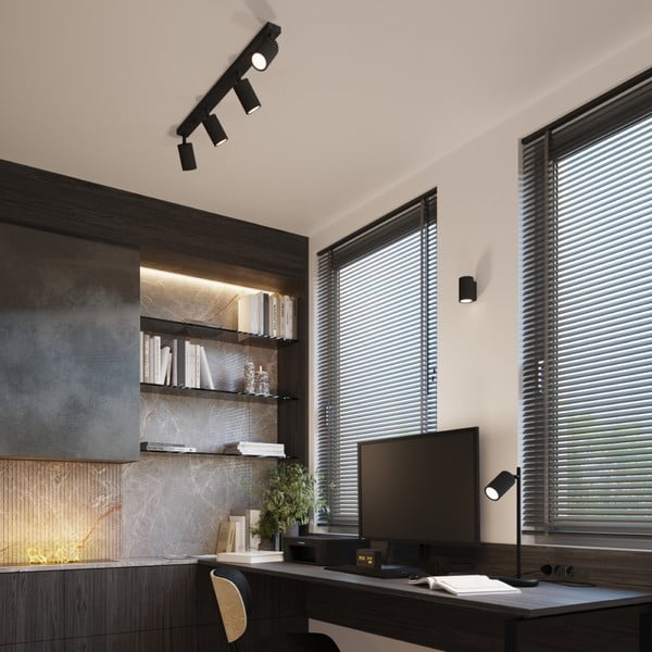 Fekete fali lámpa Gleam – Sollux-image-2