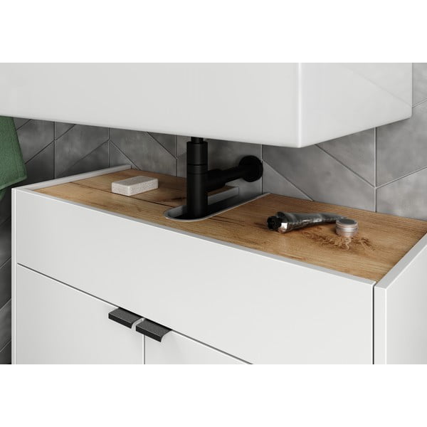 Fehér mosdó alatti szekrény 80x60 cm Forano – Germania-image-1