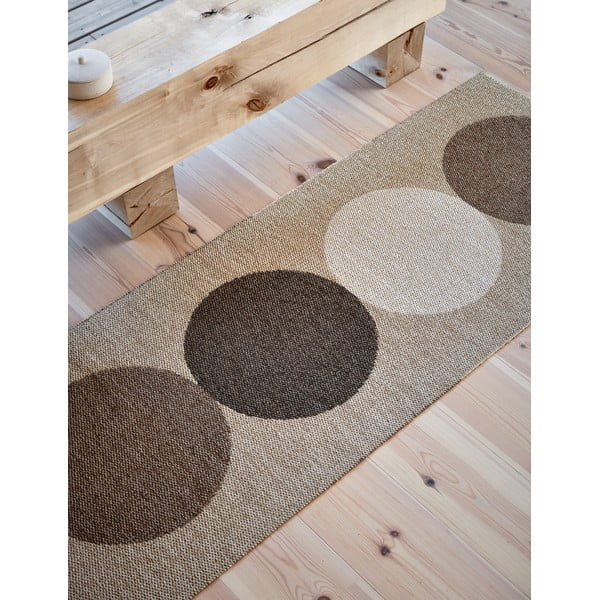 Bézs-krémszínű kültéri-beltéri futószőnyeg 70x280 cm Otto Grain – Pappelina-image-3