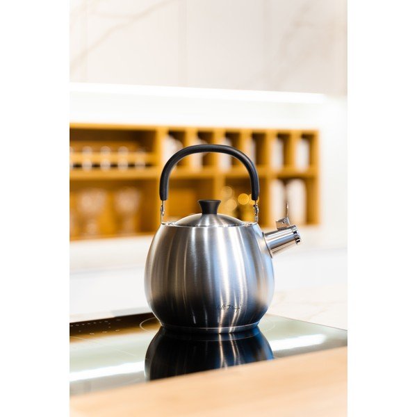 Bolla ezüstszínű vízforraló rozsdamentes dugattyúval, 2,5 l - Vialli Design-image-2