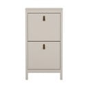 Szürkésbézs billenő ajtós cipőtartó Madrid – Tvilum