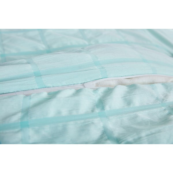 Mentazöld egyszemélyes krepp ágyneműhuzat 140x200 cm Naomi – My House-image-2