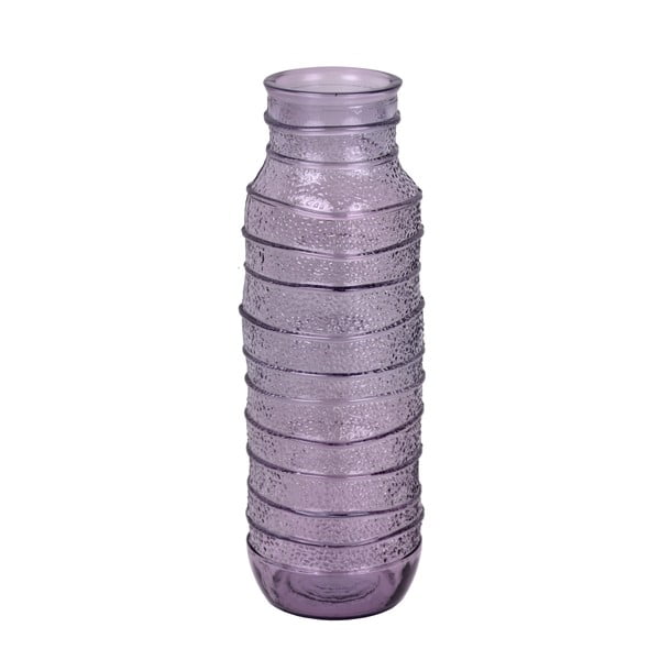 Organic lila újrahasznosított üveg váza, magasság 45 cm - Ego Dekor
