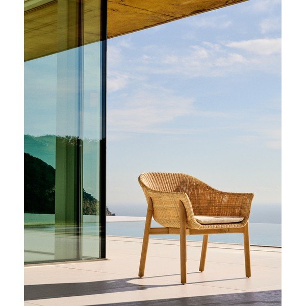 Natúr színű rattan kerti szék Galea – Kave Home-image-1