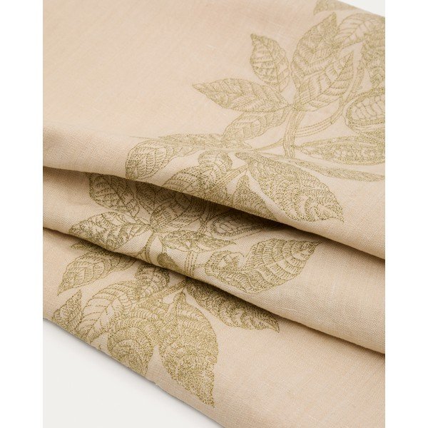 Lenkeverék asztalterítő 150x250 cm Oreti – Kave Home-image-3