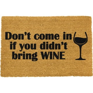 Without Wine természetes kókuszrost lábtörlő, 40 x 60 cm - Artsy Doormats