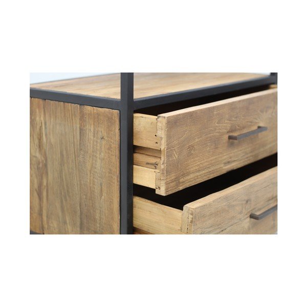 Teakfa polcos állvány 64x183 cm - HSM collection-image-4