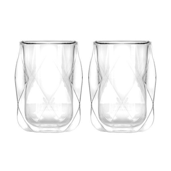 Duplafalú eszpresszó bögre szett 2 db-os 100 ml Geo – Vialli Design-image-2