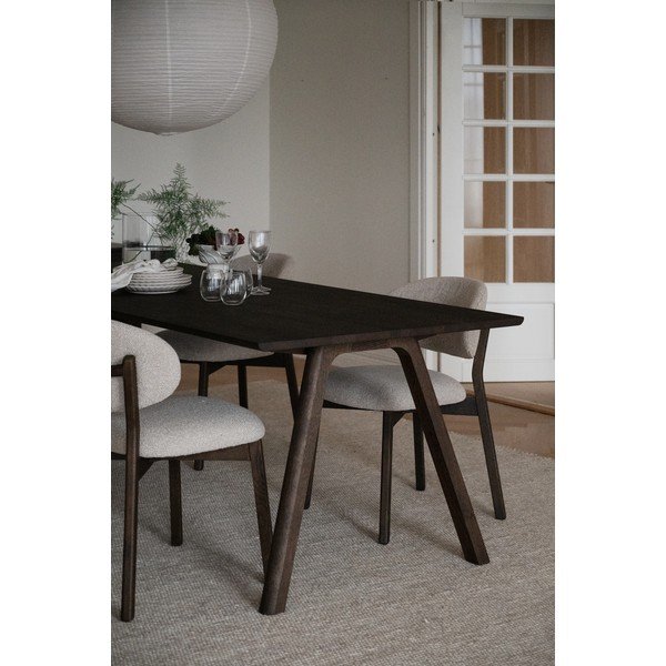 Tölgyfa bővíthető étkezőasztal 95x220 cm Clapperton – Rowico-image-1