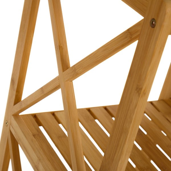 Natúr színű bambusz fürdőszobai polcos állvány 33x119 cm – Casa Selección-image-3