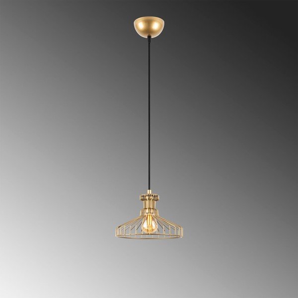 Aranyszínű függőlámpa fém búrával ø 23 cm Events – Opviq lights-image-4