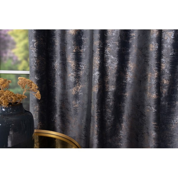 Antracitszürke függöny 140x260 cm Lhasa – Mendola Fabrics-image-3