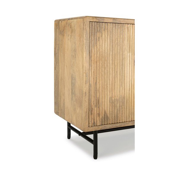 Natúr színű mangófa komód 190x85x40 cm Mundra – MOME-image-3