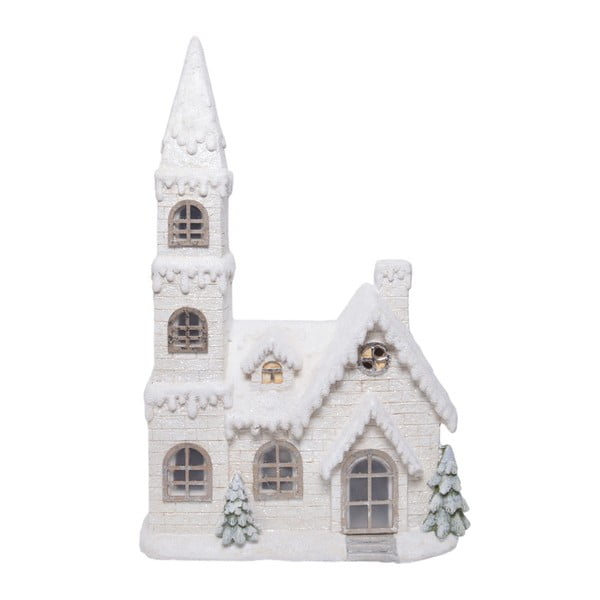 Enchanted House fehér ház alakú kerámia dekoráció, magasság 73 cm - Ewax