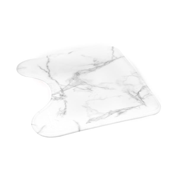 Fehér-szürke fürdőszobai kilépő WC-hez 45x45 cm Marbre – douceur d'intérieur-image-3