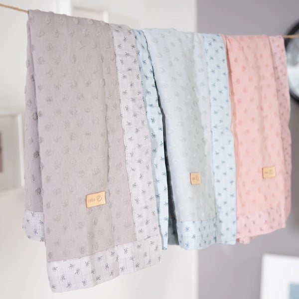 Rózsaszín gyerek takaró 80x80 cm Lil Planet – Roba-image-3