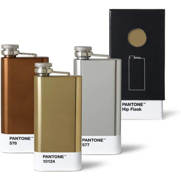 Aranyszínű laposüveg, 150 ml - Pantone-image-1