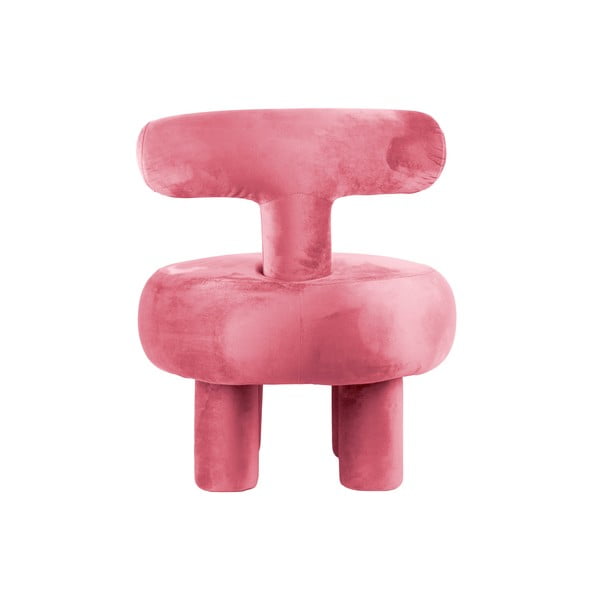 Rózsaszín bársony fotel Abrazo – Leitmotiv-image-4
