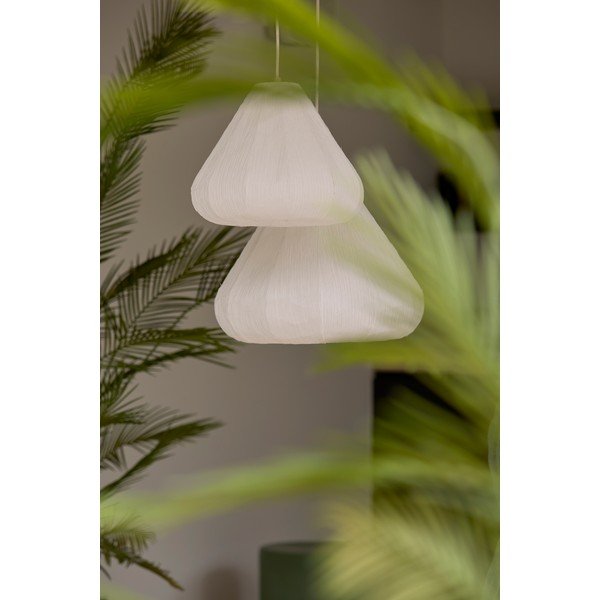 Krémszínű függőlámpa papír búrával ø 10 cm Sarella – Light & Living-image-1