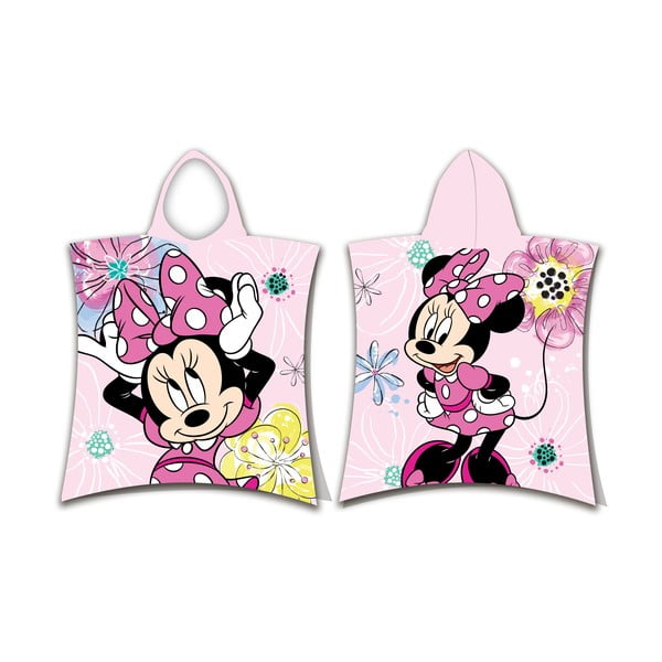 Rózsaszín frottír gyerek fürdőköpeny Minnie – Jerry Fabrics