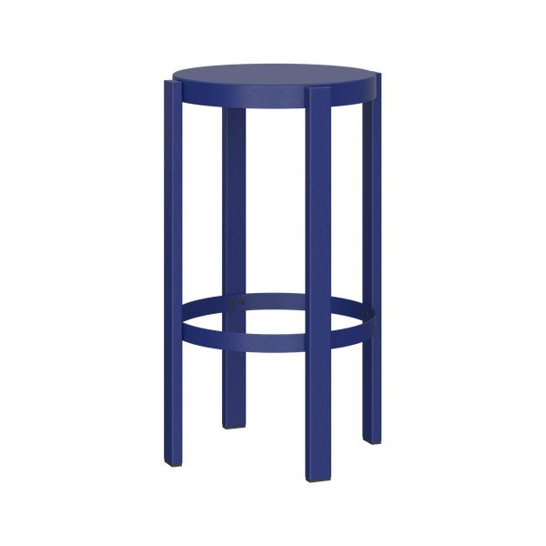 Kék acél bárszék (ülésmagasság 65 cm) Doon – noo.ma