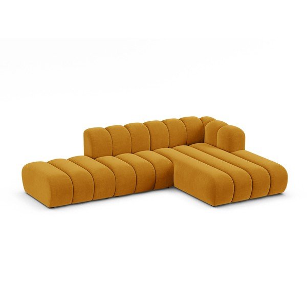 Sárga sarokkanapé (jobb oldali) Lupine – Micadoni Home-image-1