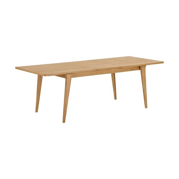 Bővíthető étkezőasztal hosszabbító asztallappal tölgyfa dekorral 90x180 cm Darwin – House Nordic-image-3