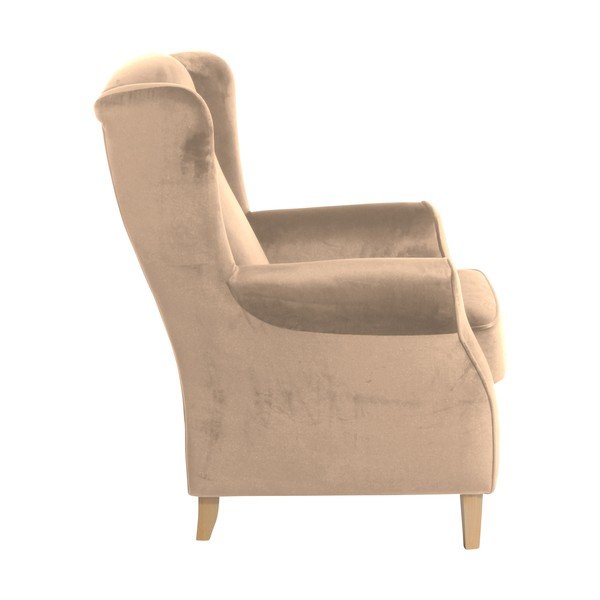 Lorris Velour Sand barna füles fotel - Max Winzer-image-3