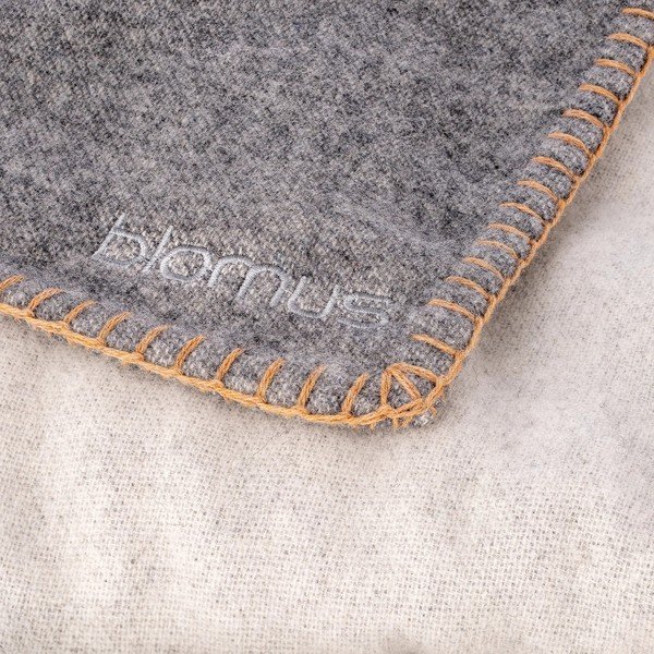 Szürke gyapjúkeverék takaró 145x200 cm Ahwi – Blomus-image-2