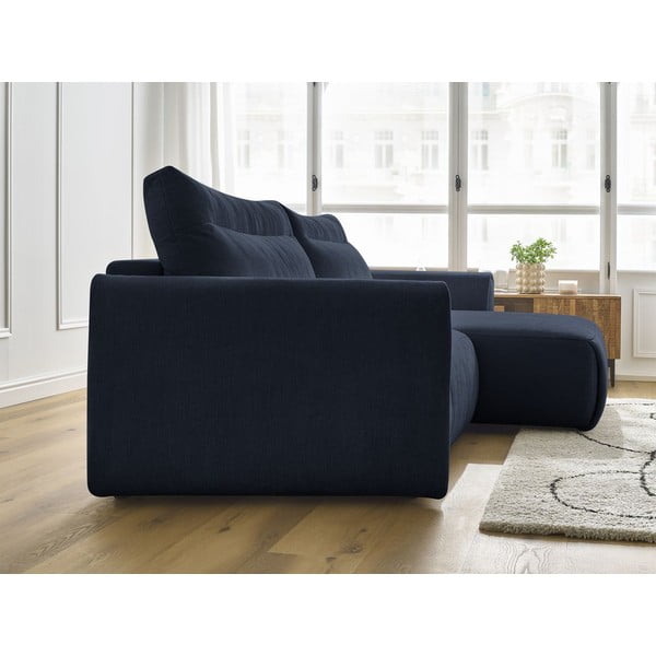 Sötétkék sarokkanapé Aden – Bobochic Paris-image-3