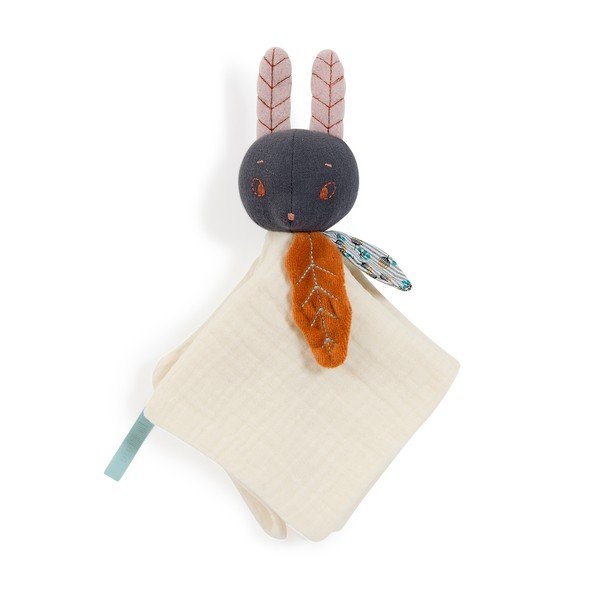 Krémszínű szundikendő Rabbit Lune – Moulin Roty